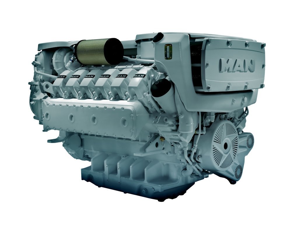 曼船用发动机图片