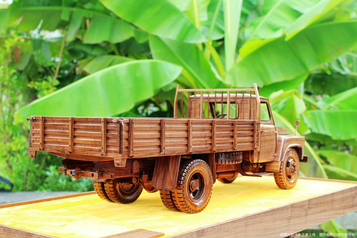 【图】东风eq140手工黑胡桃木模型_卡车之家